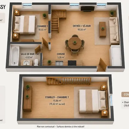 شقة Duplex Paris شيسي